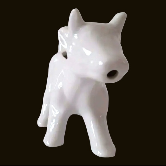 Pier 1 Imports Porcelain White Cow Creamer Cream or Milk Breakfast Serving Dish - Picture 4 of 7